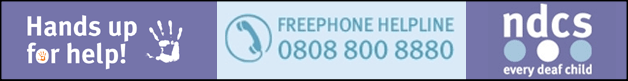 Click to view The National Deaf Children's Society