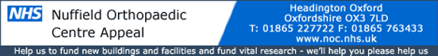 Nuffield Orthopaedic Centre Appeal