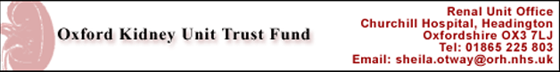 Oxford Kidney Unit Trust Fund