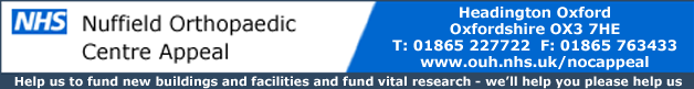 Click to view Nuffield Orthopaedic Centre Appeal