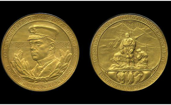 Gold Royal Geographical Society medal